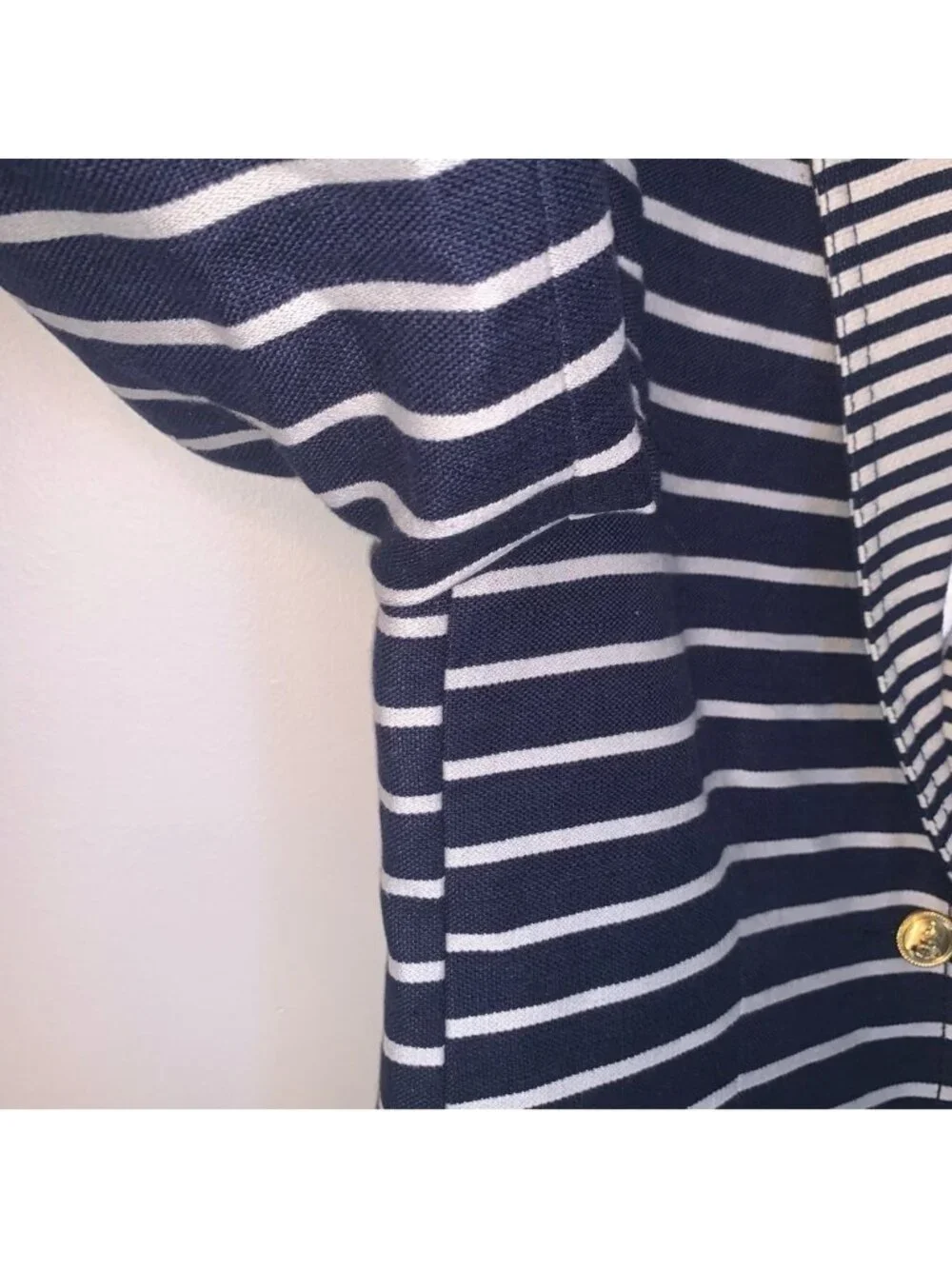 J.Crew Striped Schoolboy Blazer Blue White 4